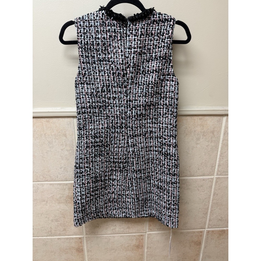 Self-Portrait Paillette Embellished Bouclé Tweed Mini Dress.Multicolor.Sz 4.NWT - Picture 4 of 15